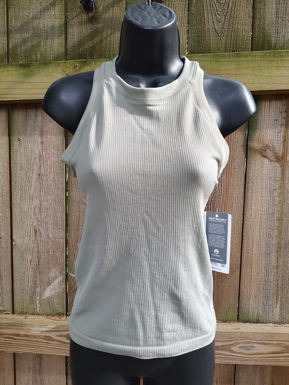 🏵️ Athleta Green Renew Racerback Ribbed Tank NWT $49 Size Xs